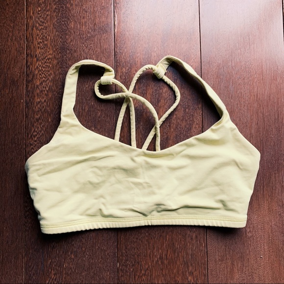 lululemon free to be bra in mellow yellow size 4 - Picture 3 of 7